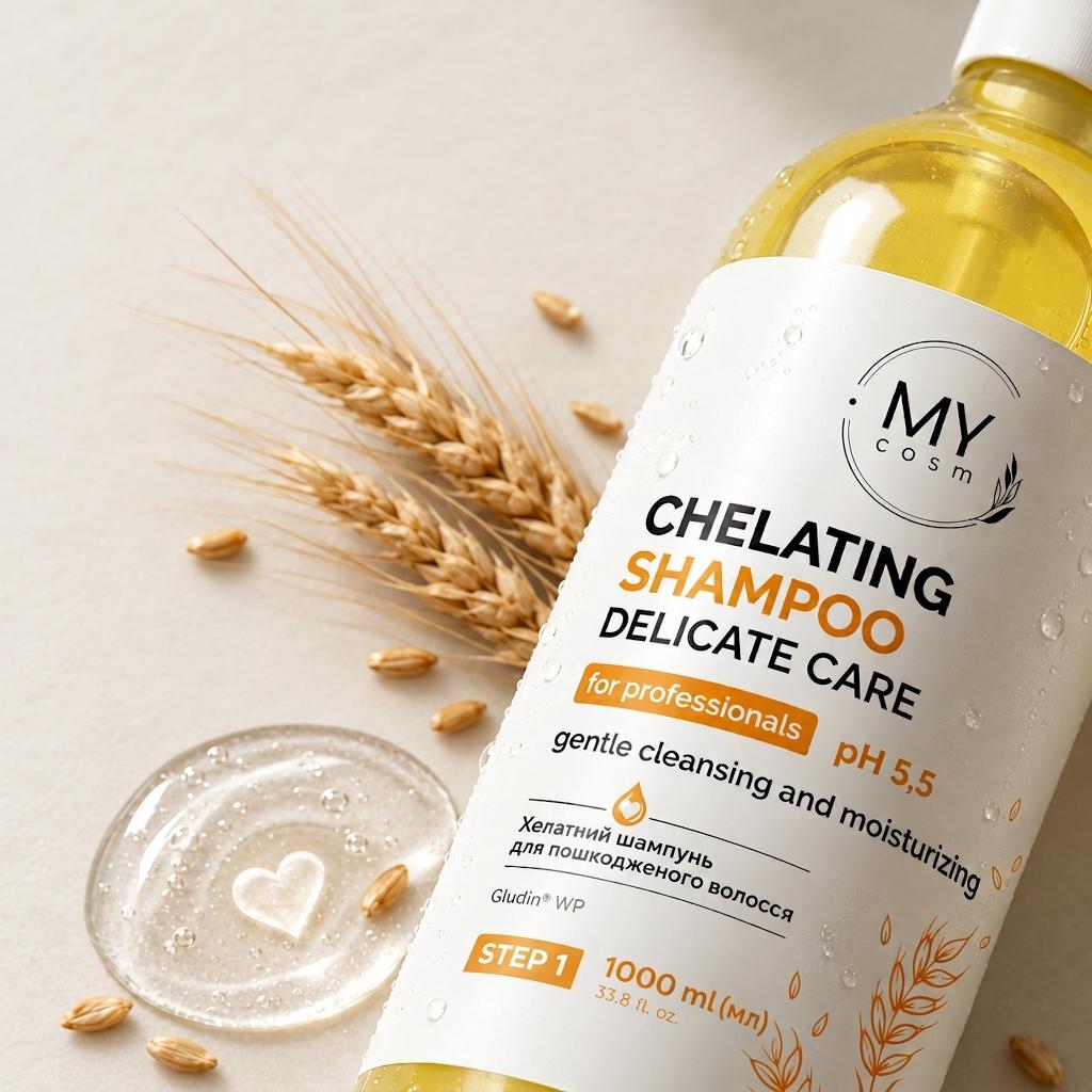 Хелатний шампунь для пошкодженого волосся MY COSM Chelating Shampoo Delicate Care pH 5,5 [Step 1], 250 мл