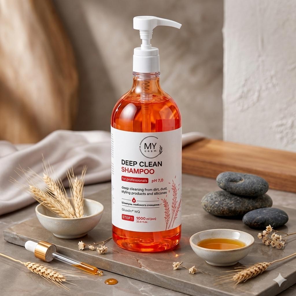 Шампунь для глибокого очищення MY COSM Deep Clean pH 7,0 [Step 1], 1000 мл