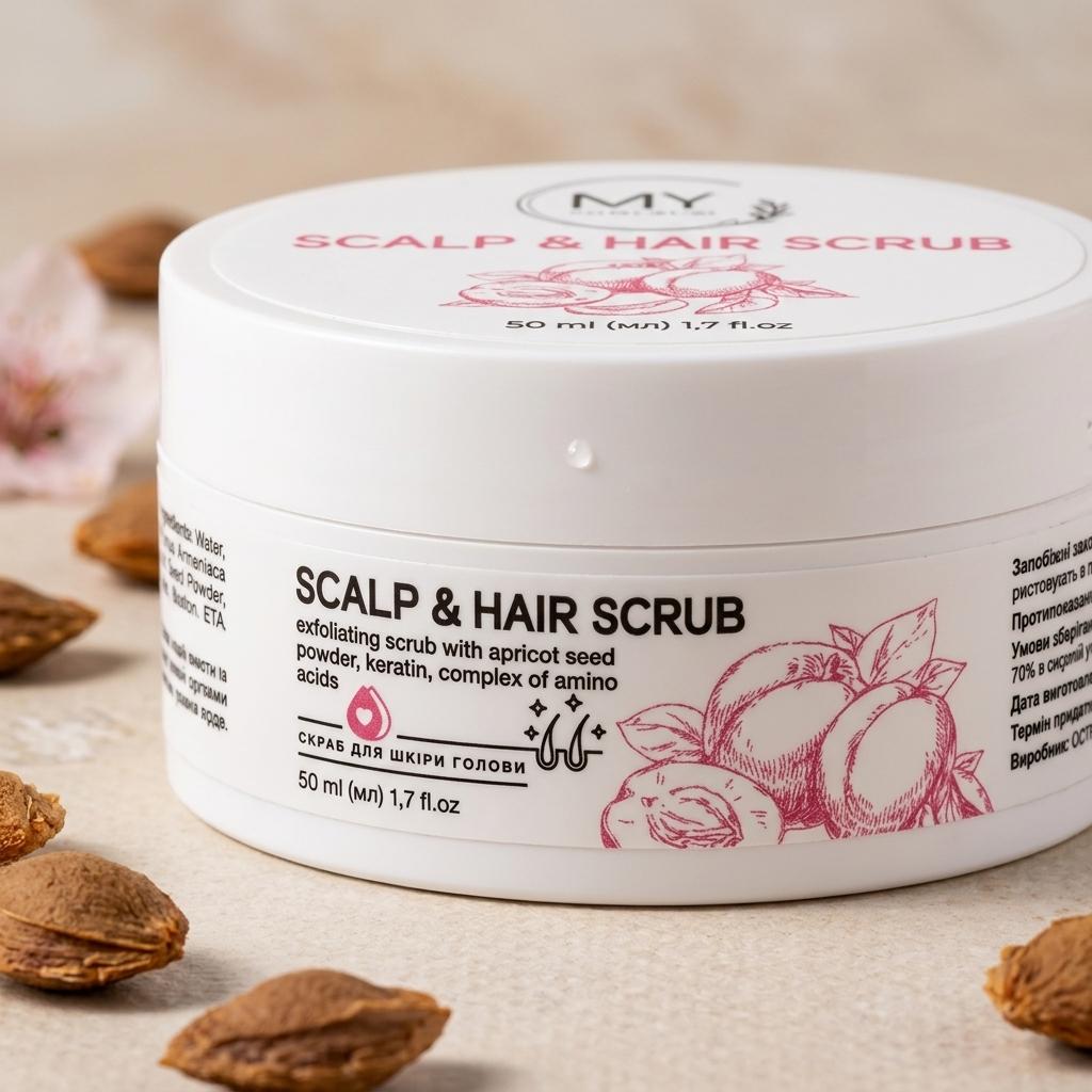 Скраб для шкіри голови MY COSM Scalp & Hair Scrub, 50 мл