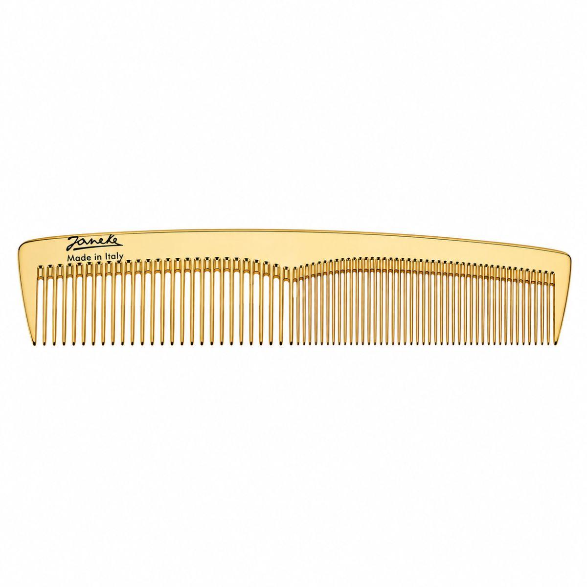 Гребінь з подвійними зубчиками Janeke Superbrush золотий