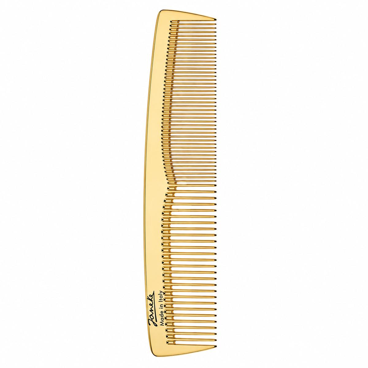 Гребінь з подвійними зубчиками Janeke Superbrush золотий