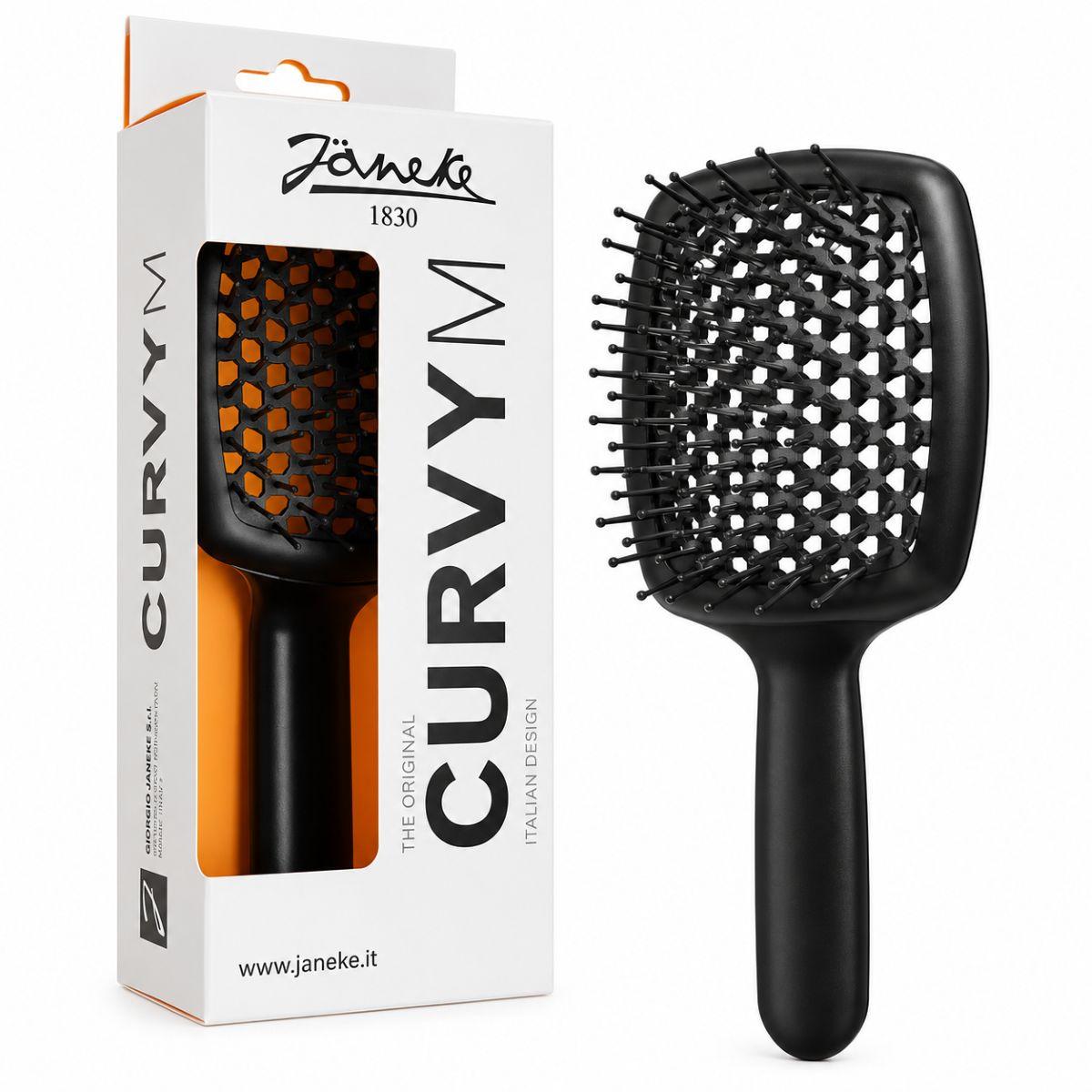 Щітка для волосся Janeke Curvy M Vented Brush велика (кольори в асортименті, уточнювати у менеджера)