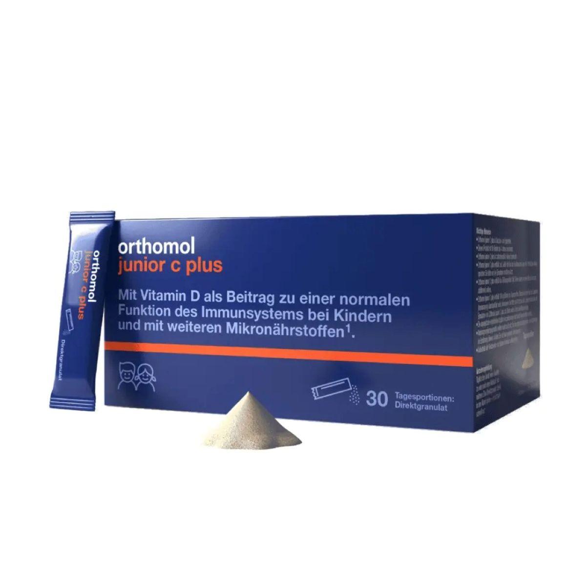 Orthomol Immun Junior C Plus Directgranulat Малина - Лайм сила імунітету Вашої дитини (гранули прямої дії) №7, 7 днів
