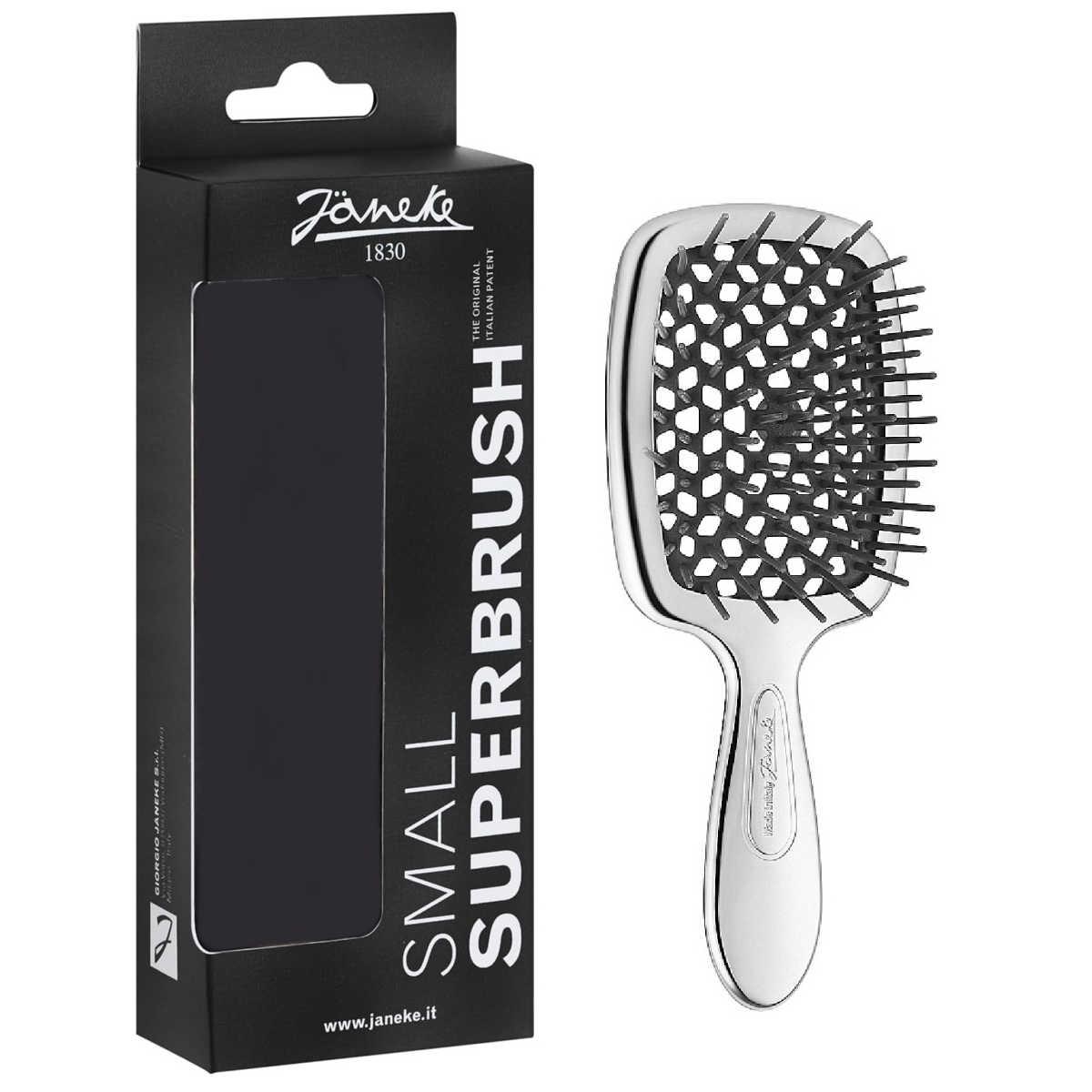 Щітка для волосся Срібна Janeke Superbrush Small