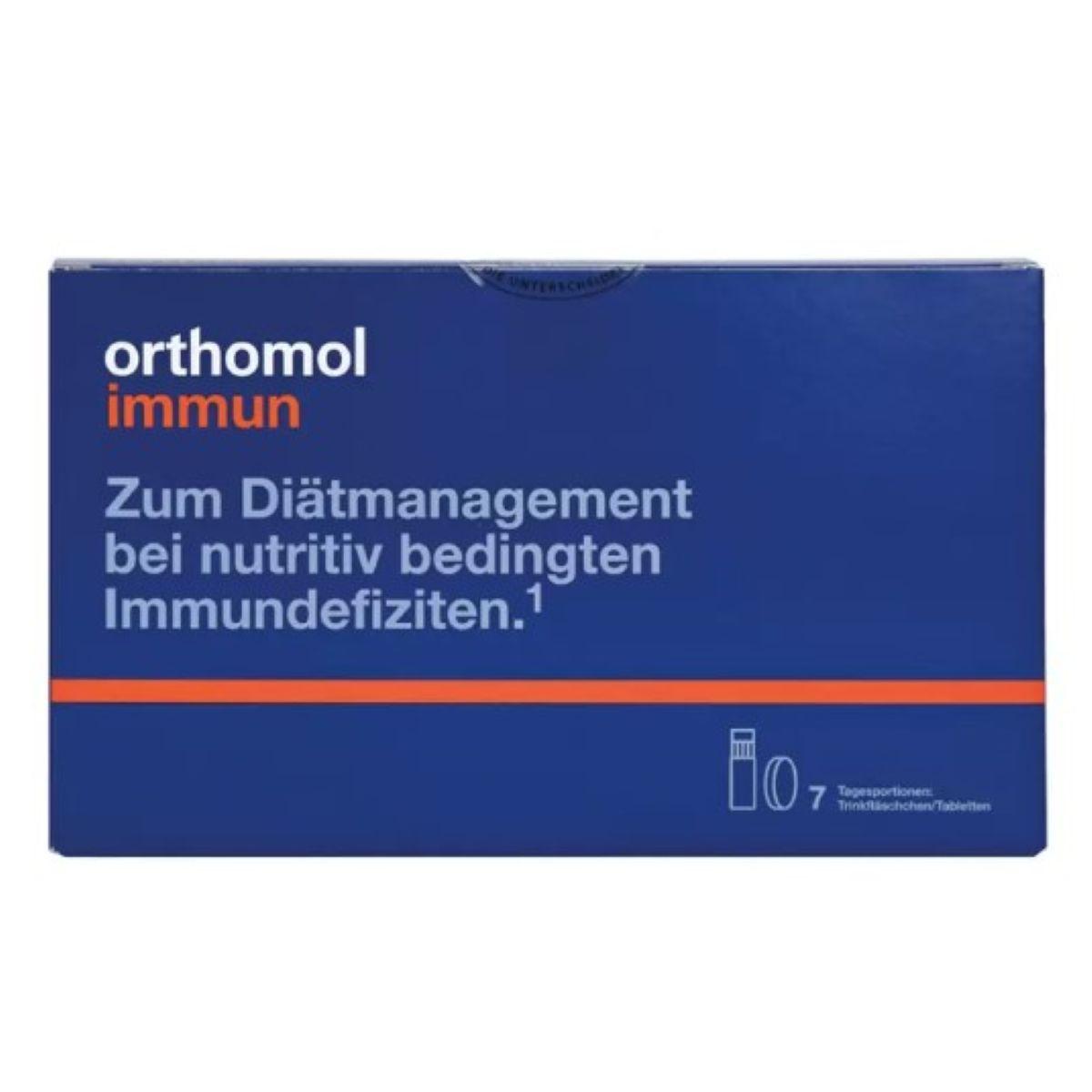 Orthomol Immun для відновлення імунної системи /питна бутилочка + таблетки/ №7, 7 днів