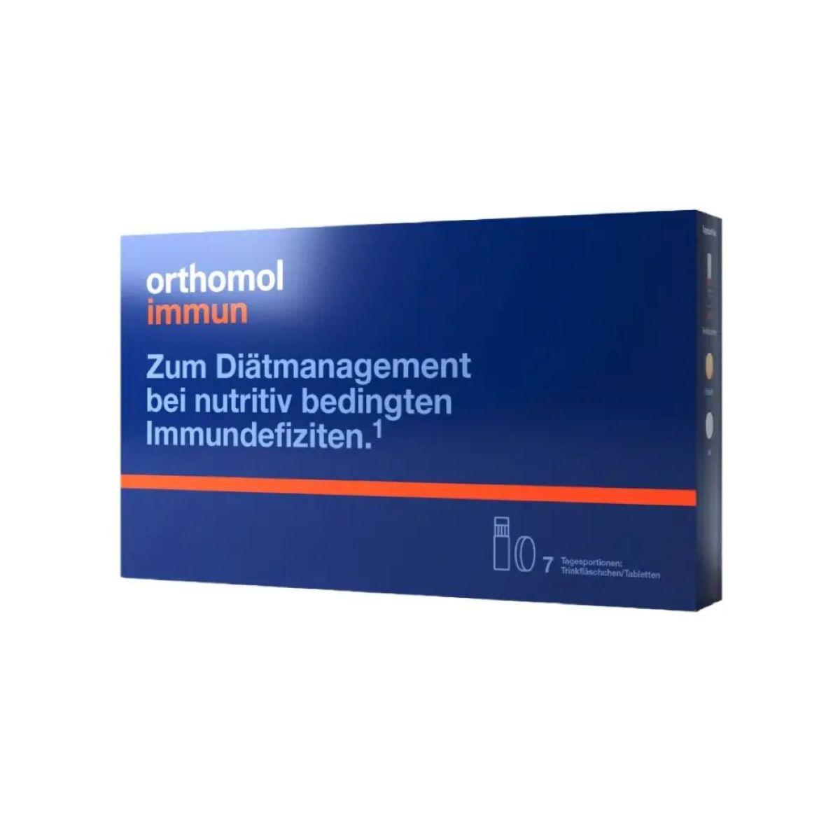 Orthomol Immun для відновлення імунної системи /питна бутилочка + таблетки/ №7, 7 днів