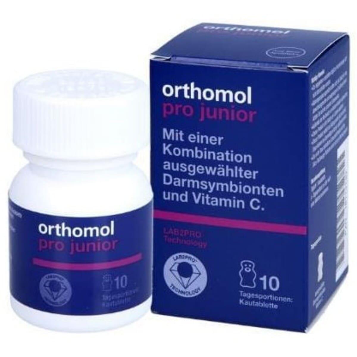 Orthomol Pro Junior жувальні ведмедики для підтримки дитячого кишківника №10, 10 днів