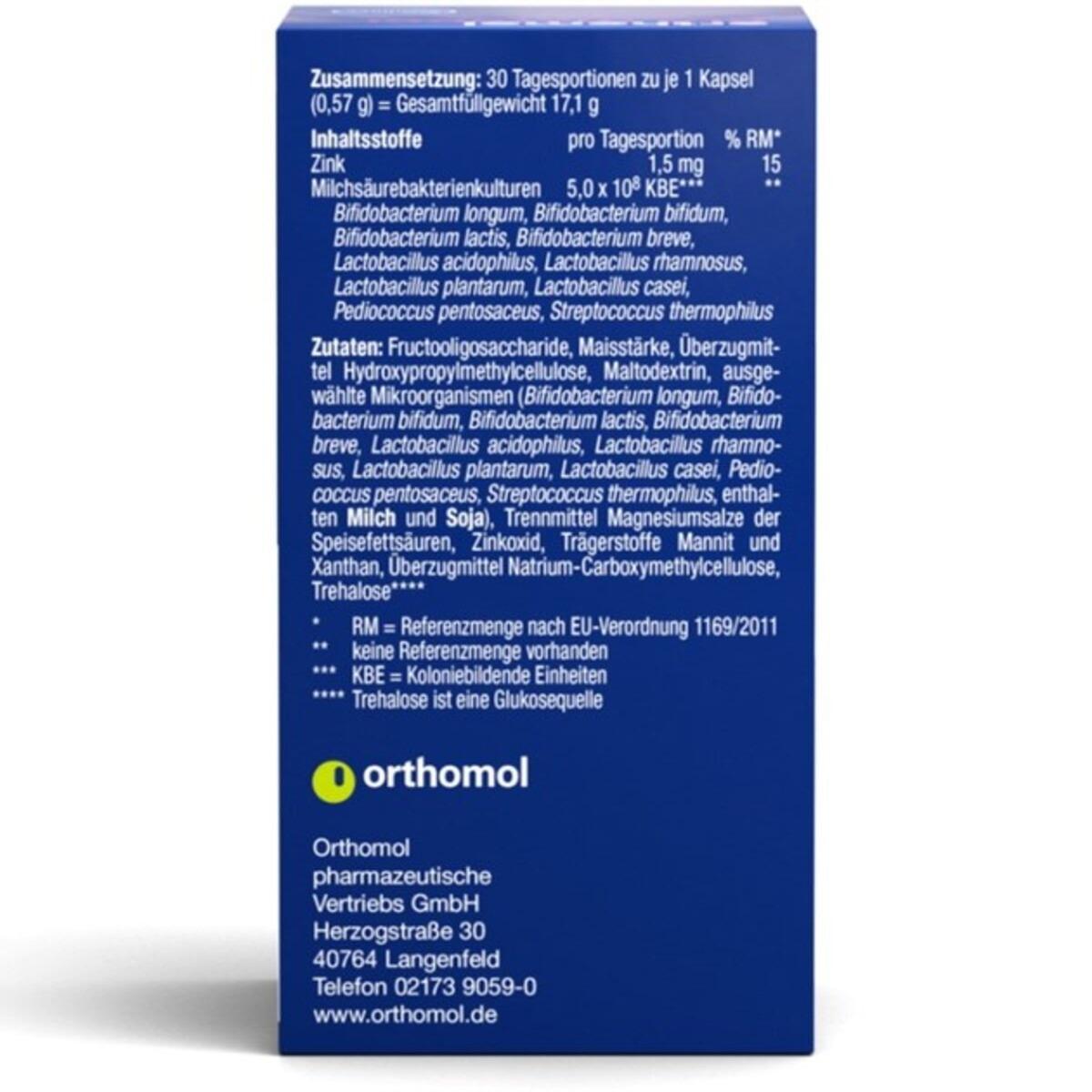 Orthomol Pro Metabol Вітамінний комплекс для підтримки кишківника (капсули) №30, 30 днів