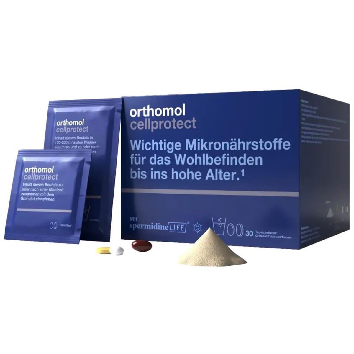Orthomol Cellprotect new Гарне самопочуття у похилому віці (гранули + таблетки + капсули на 30 днів), 30 днів