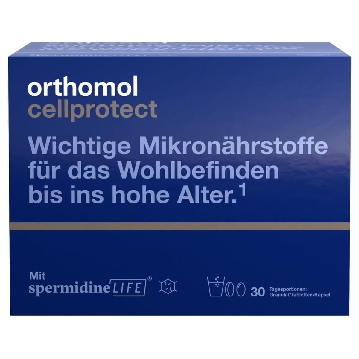 Orthomol Cellprotect new Гарне самопочуття у похилому віці (гранули + таблетки + капсули на 30 днів), 30 днів