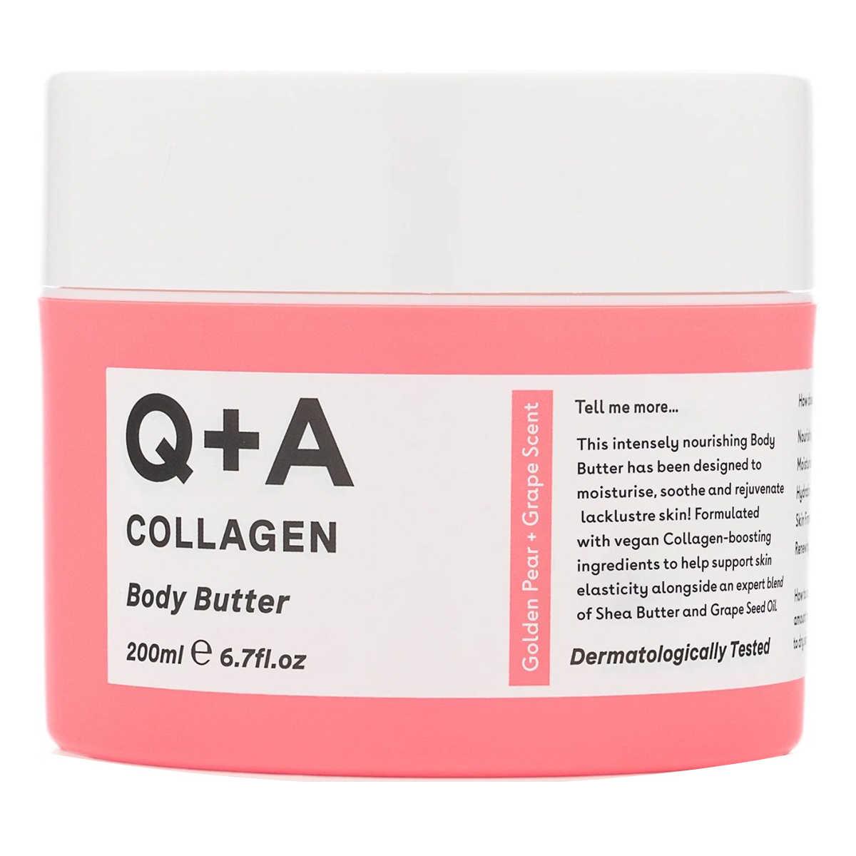 Зволожувальний баттер з колагеном Q+A Collagen Body Butter, 200 мл 