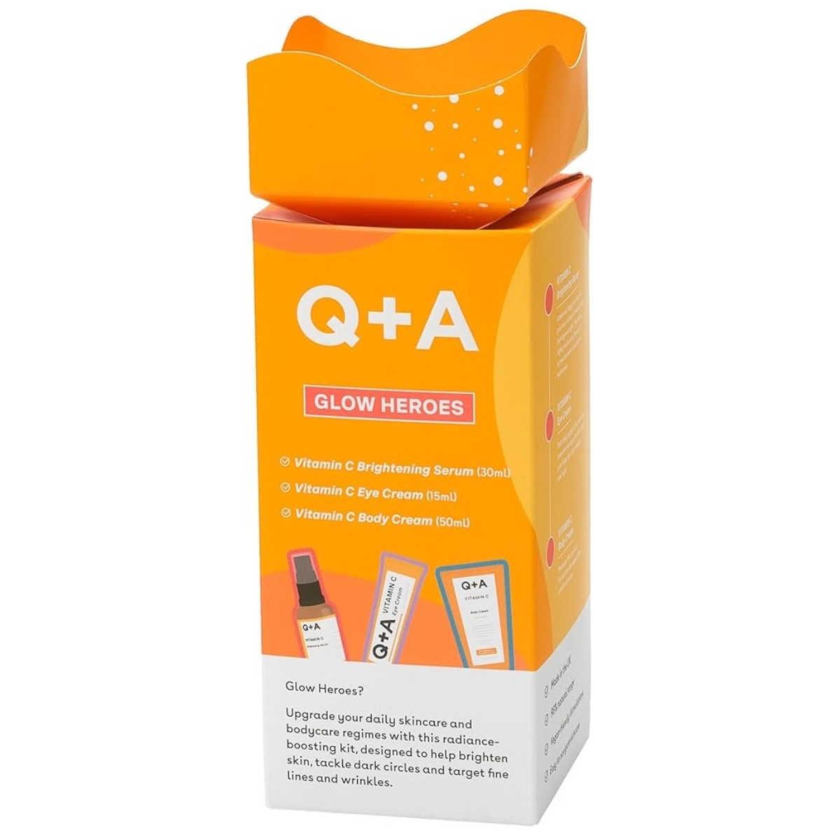 Подарунковий набір для сяяння шкіри Q+A Glow Heroes Gift Set