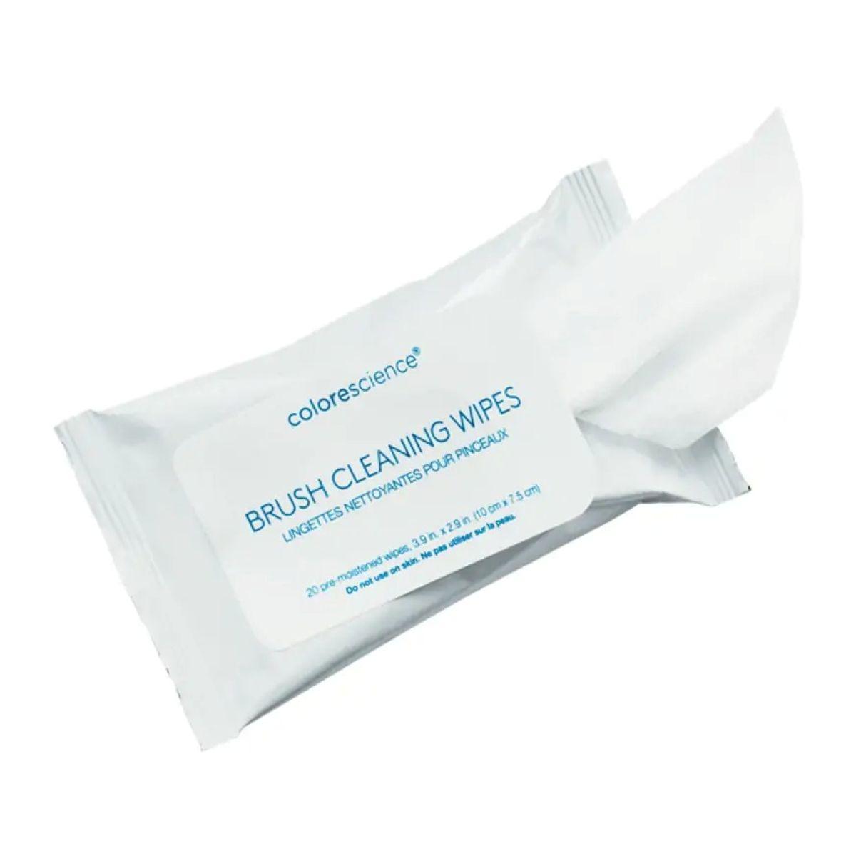 Серветки для очищення пензлів ColoreScience Brush Cleansing Wipes, 1 уп / 20 шт