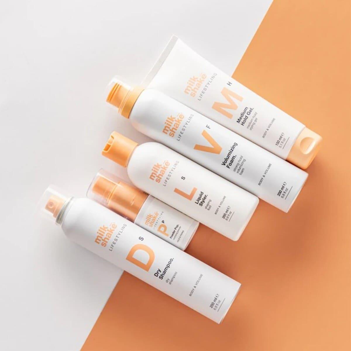 Пінка для об'єму волосся сильної фіксації Milk Shake Lifestyling Volumizing Foam, 200 мл