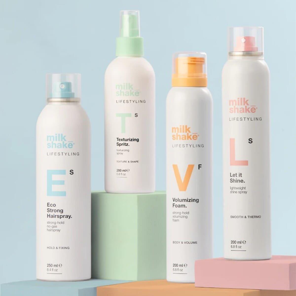Пінка для об'єму волосся сильної фіксації Milk Shake Lifestyling Volumizing Foam, 200 мл