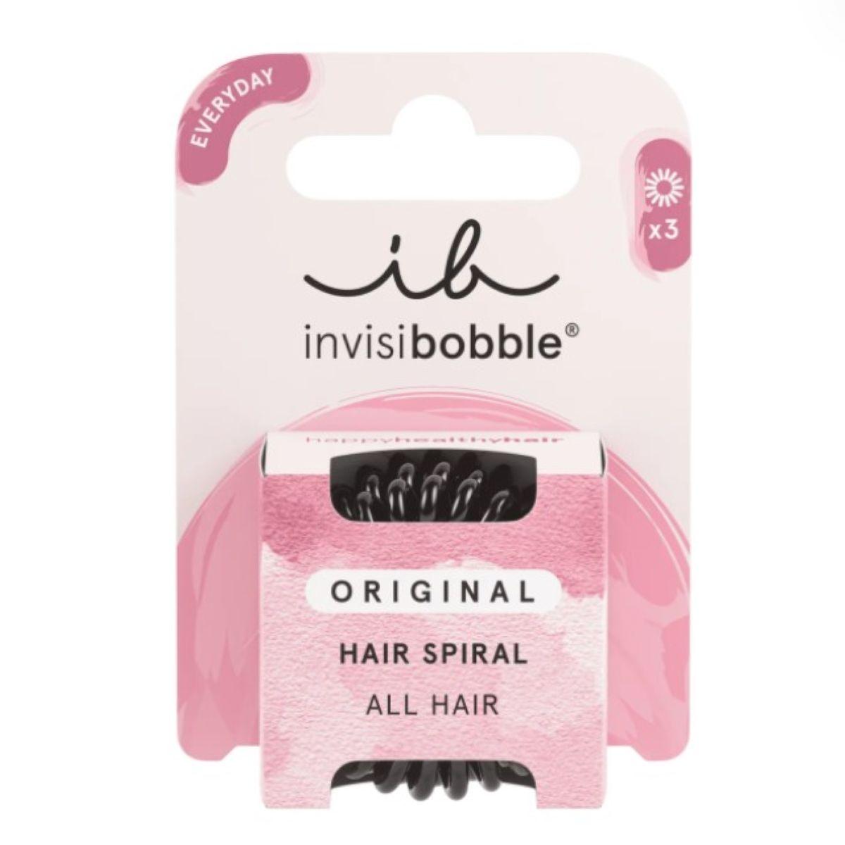 Резинка-браслет для волосся invisibobble ORIGINAL True Black, 3 шт