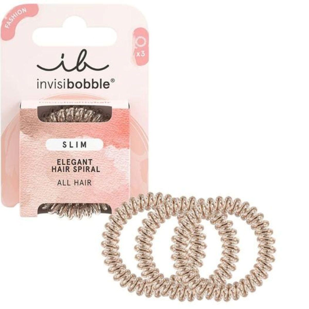 Резинка-браслет для волосся invisibobble SLIM Bronze Me Pretty, 3 шт