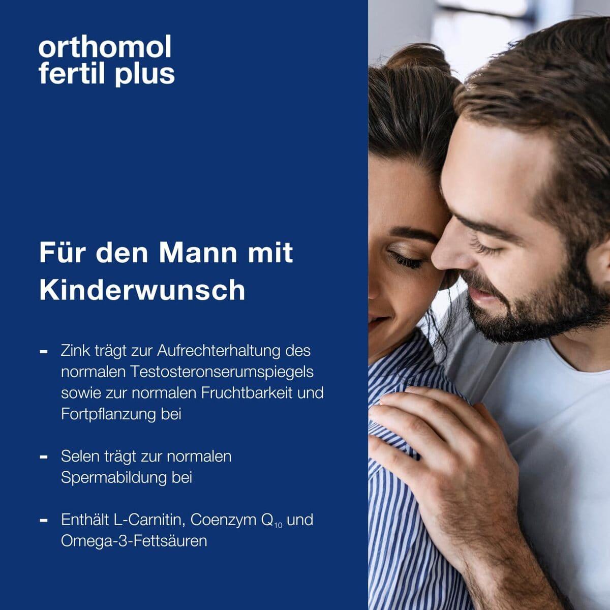 Orthomol Fertil plus Вітаміни для чоловіків у період планування вагітності, капсули №30, 30 днів