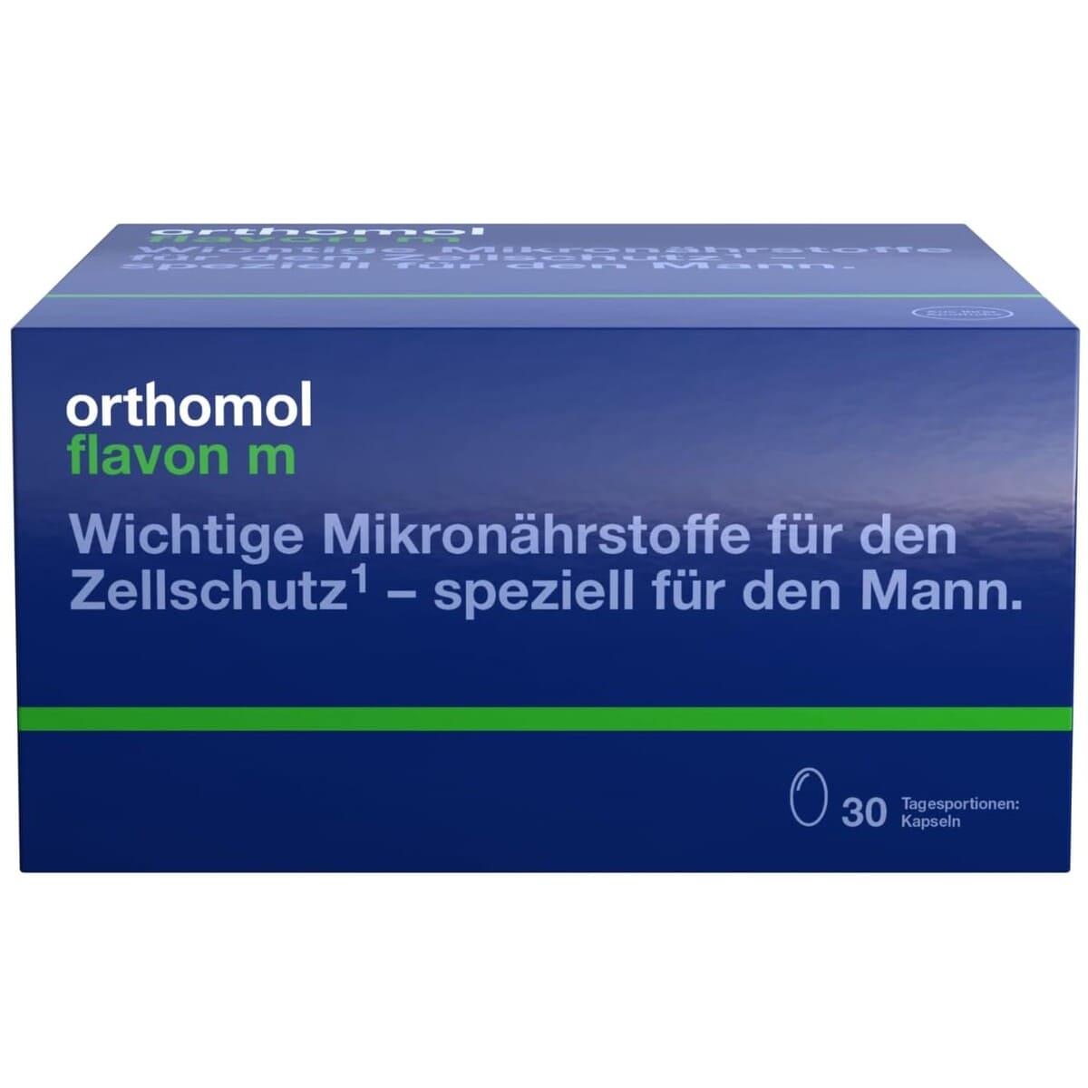 Orthomol Flavon M new Вітаміни при лікуванні передміхурової залози чоловіків, капсули №30, 30 днів