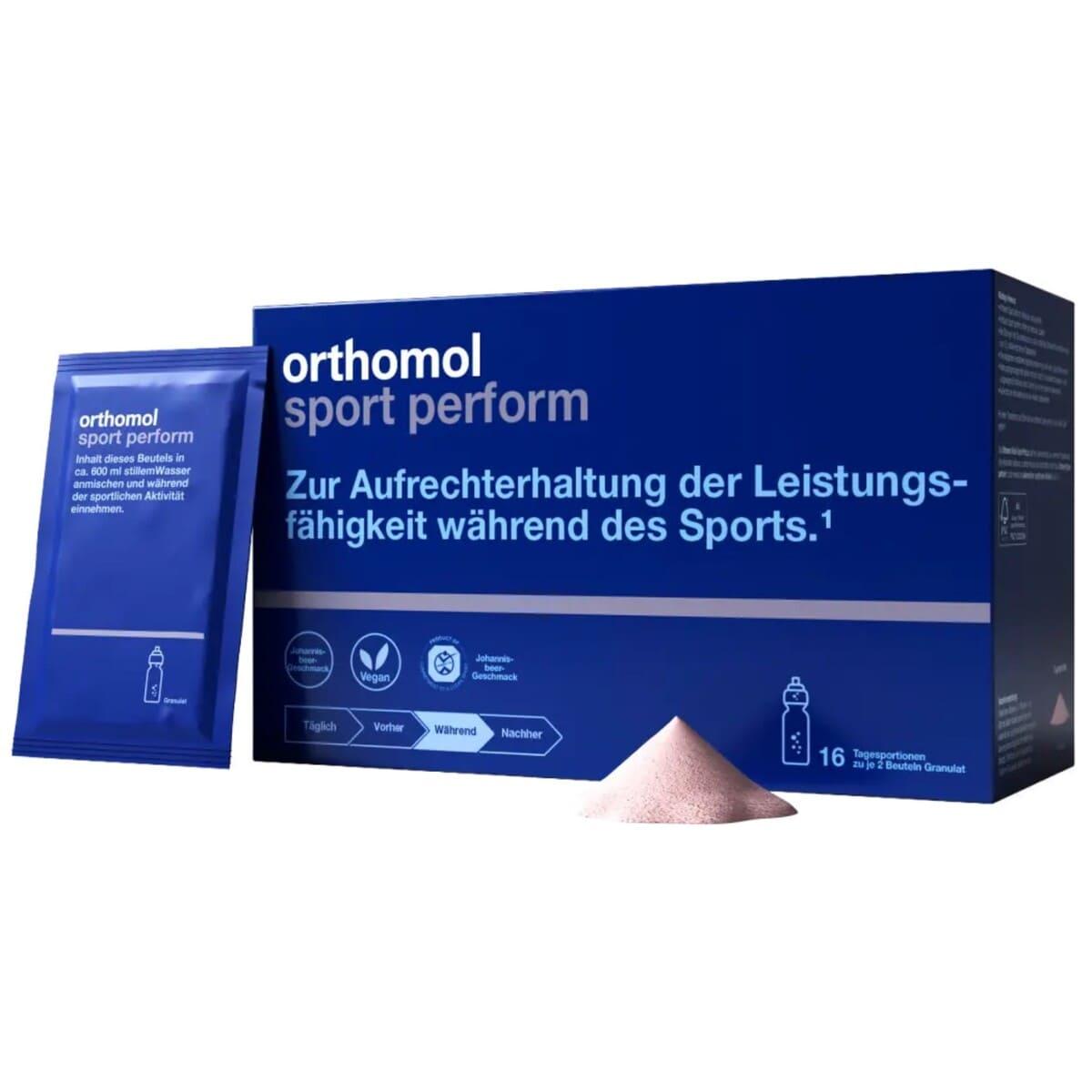 Orthomol Sport Perform електролітний напій під час тренування, гранули №16, 16 днів