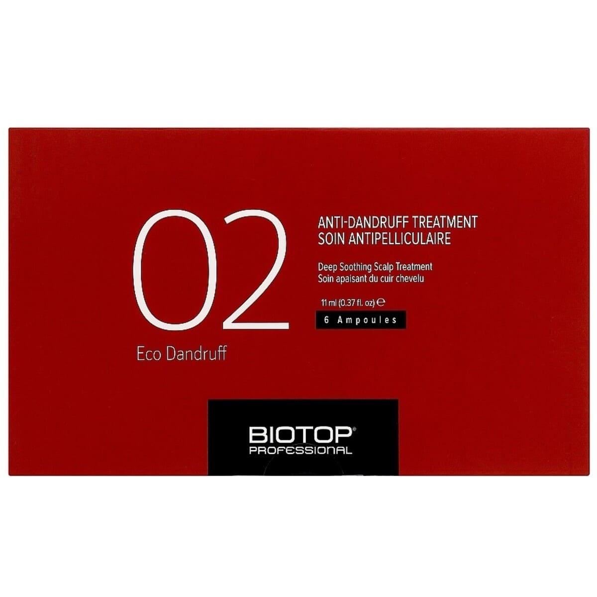BIOTOP 02 Ампули проти лупи Eco Dandruff, 6x11 мл