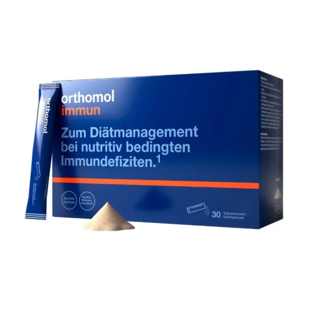 Orthomol Immun Directgranulat Menthol - Raspberry для відновлення імунної системи (гранули прямої дії зі смаком Ментол - Малина) №7, 7 днів