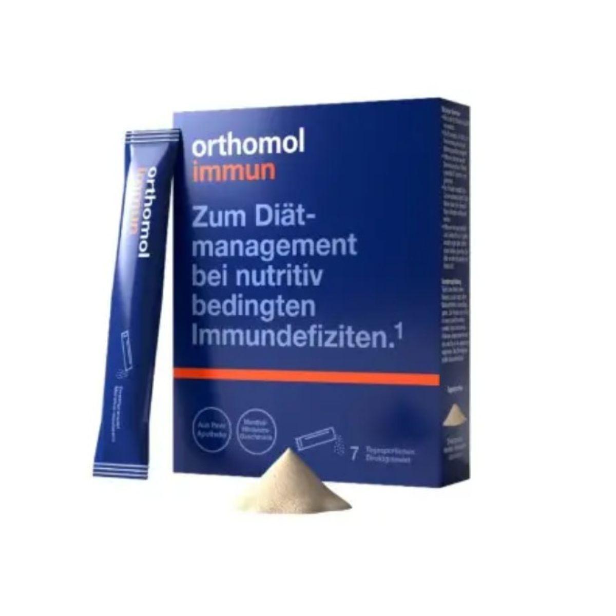 Orthomol Immun Directgranulat Menthol - Raspberry для відновлення імунної системи (гранули прямої дії зі смаком Ментол - Малина) №7, 7 днів