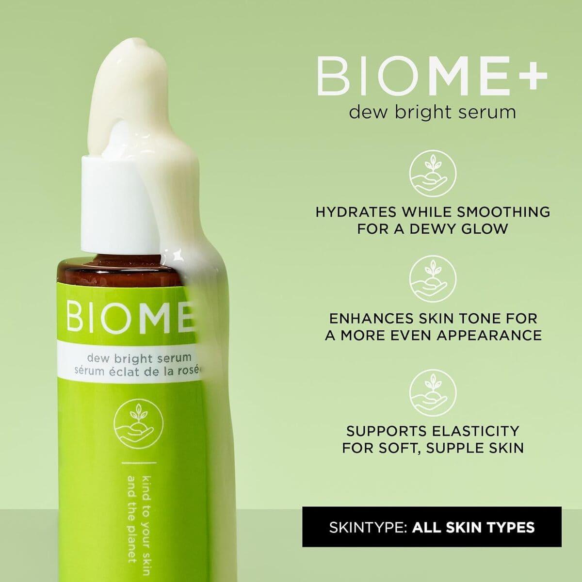 Glow сироватка для сяяння шкіри Image Skincare BIOME+ dew bright serum, 30 мл