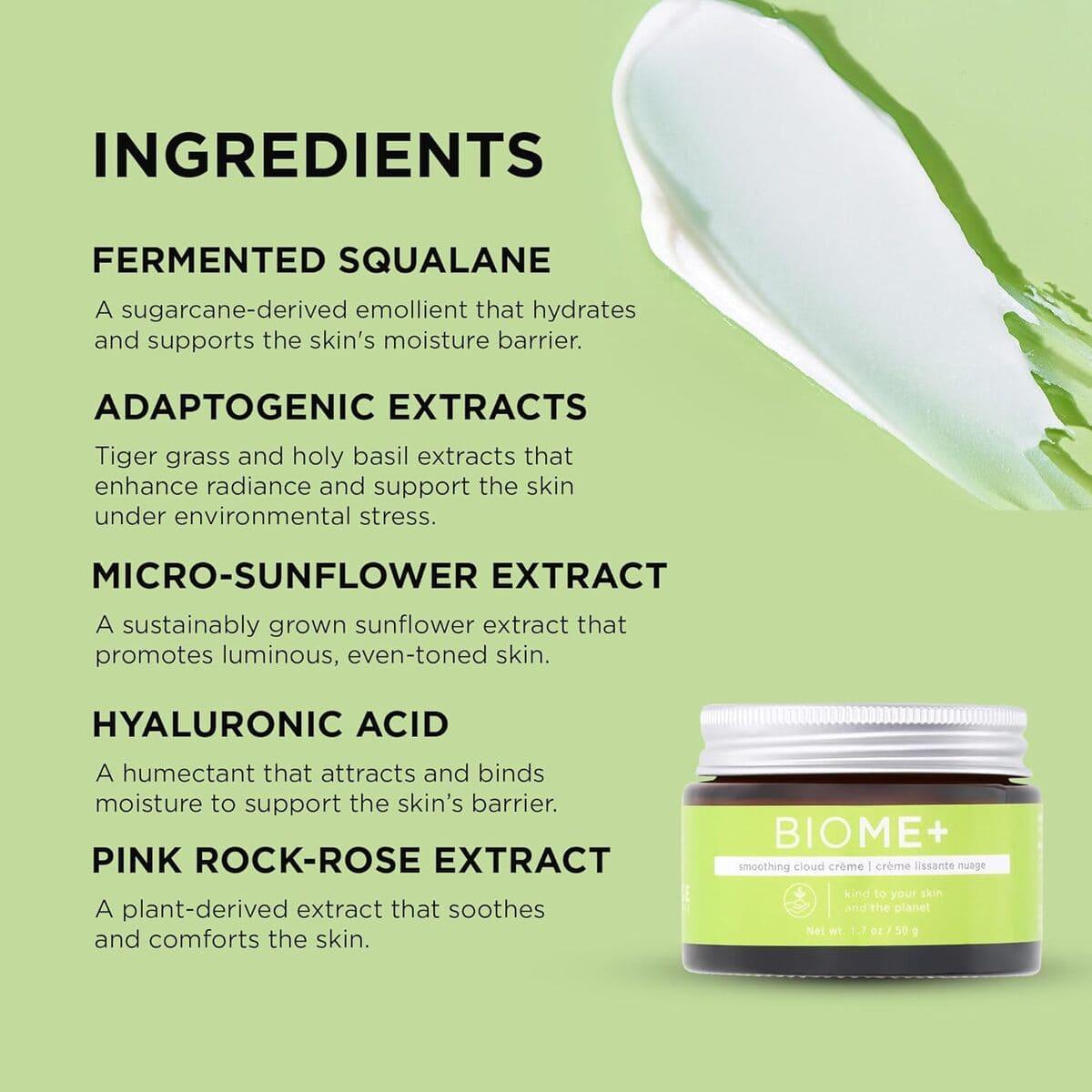 Зволожувальний крем-мус зі скваланом Image Skincare Biome + Smoothing Cloud Cream, 50 г