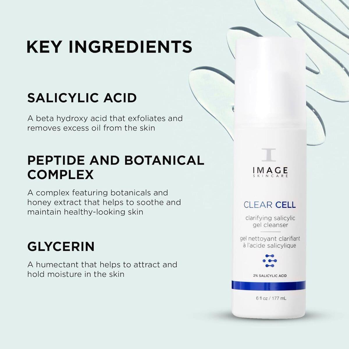 Очищувальний саліциловий гель для проблемної шкіри Image Skincare Clear Cell Salicylic Gel Cleanser, 177 мл