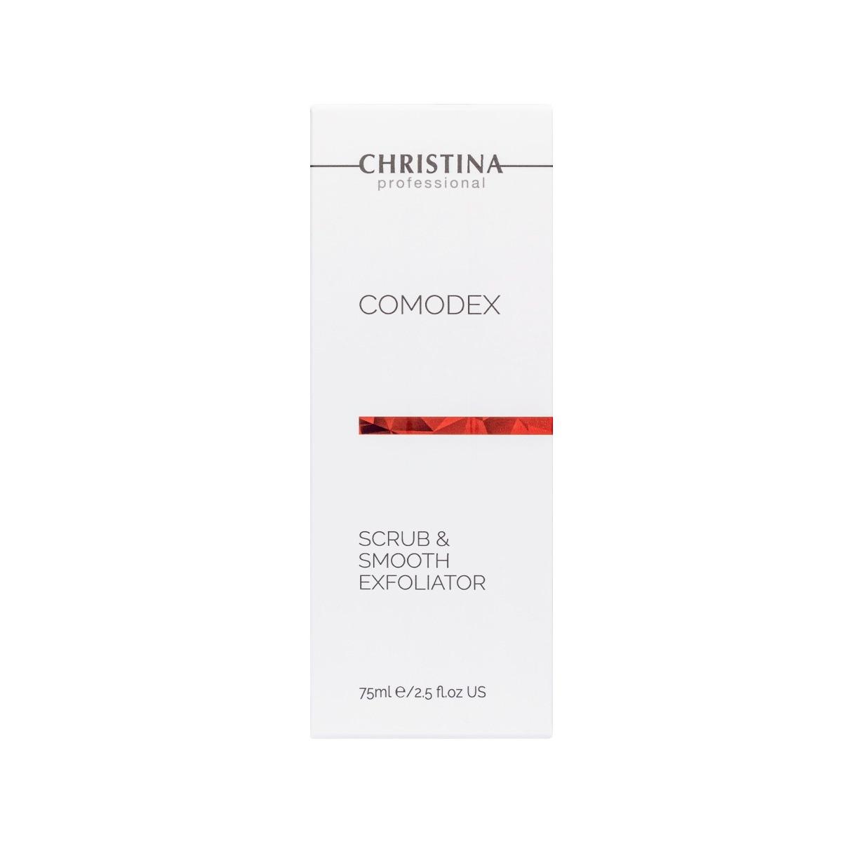 Вирівнювальний скраб-ексфоліатор для обличчя Christina Comodex Scrub & Smooth Exfoliator, 75 мл