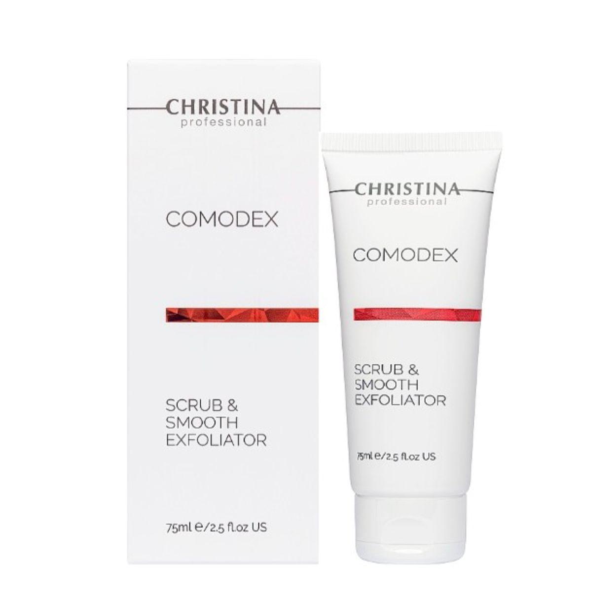 Вирівнювальний скраб-ексфоліатор для обличчя Christina Comodex Scrub & Smooth Exfoliator, 75 мл