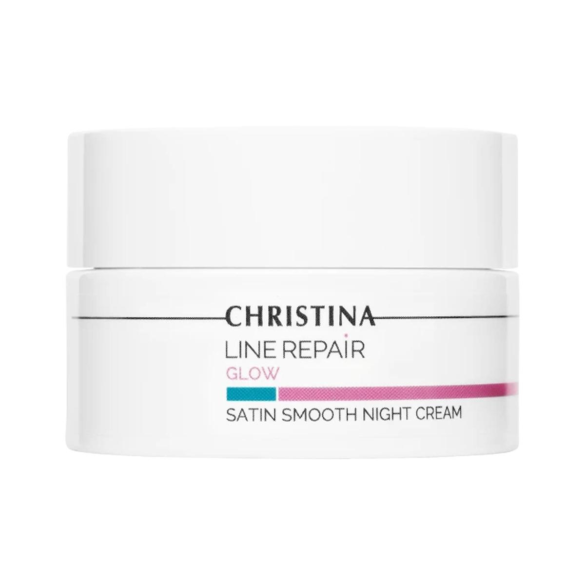 Нічний крем для обличчя «Гладкість сатину» Christina Line Repair Glow Satin Smooth Night Cream, 50 мл