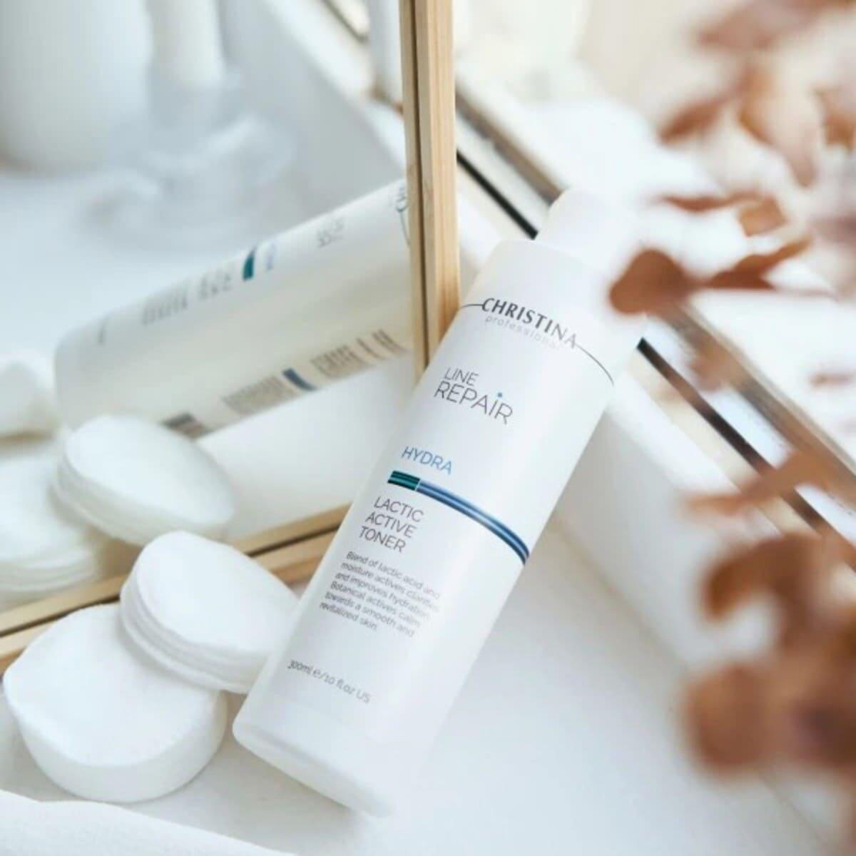 Тонік з молочною кислотою для обличчя Christina Line RepairHydra Lactic Active Toner, 300 мл