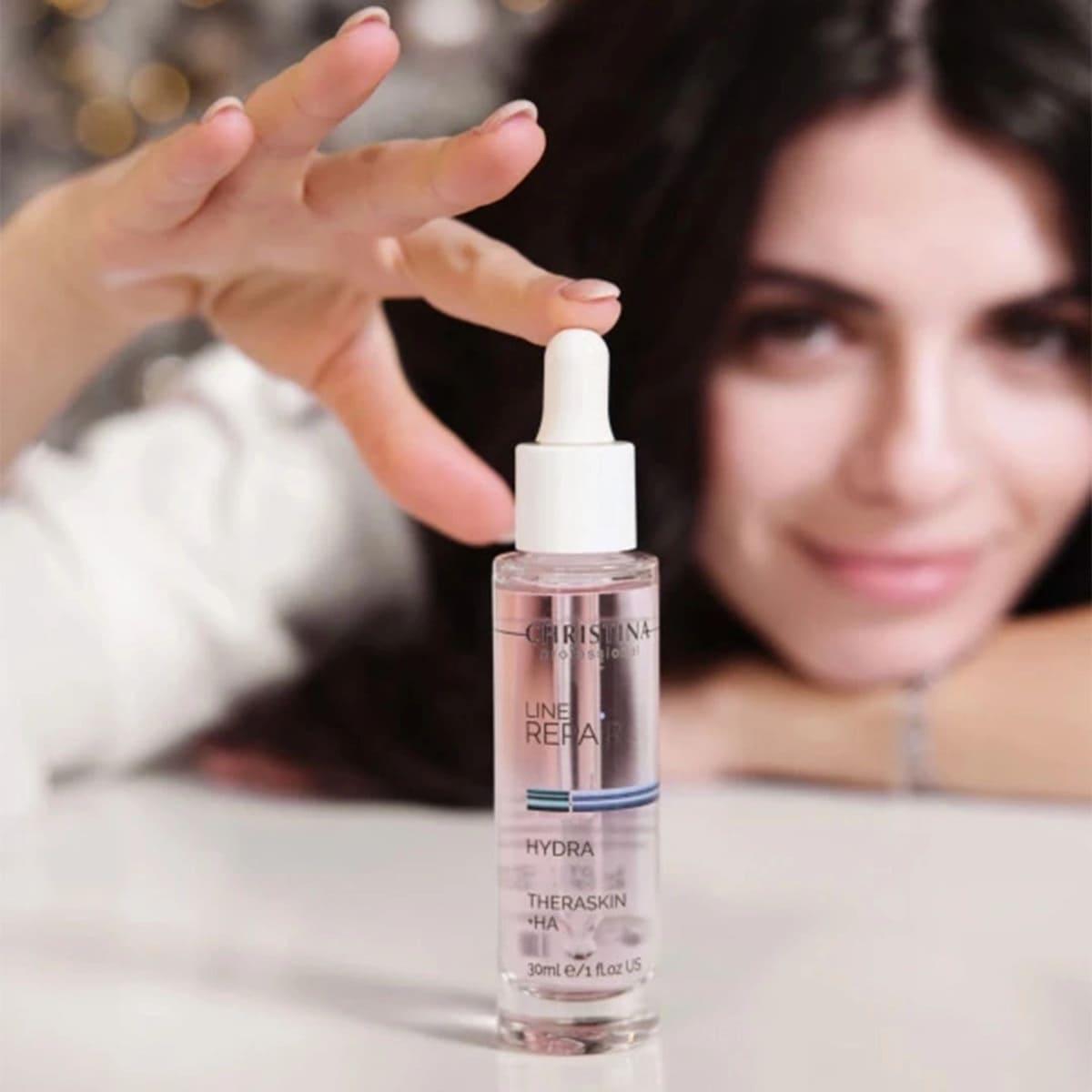 Сироватка для обличчя «Тераскін» + ГК Christina Line Repair Hydra Theraskin+HA, 30 мл
