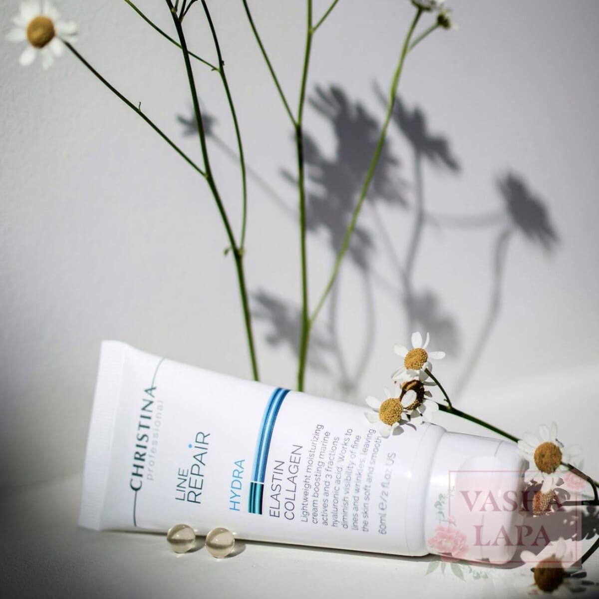 Зволожувальний крем для обличчя «Еластин і Колаген» Christina Line Repair Hydra Elastin Collagen, 60 мл