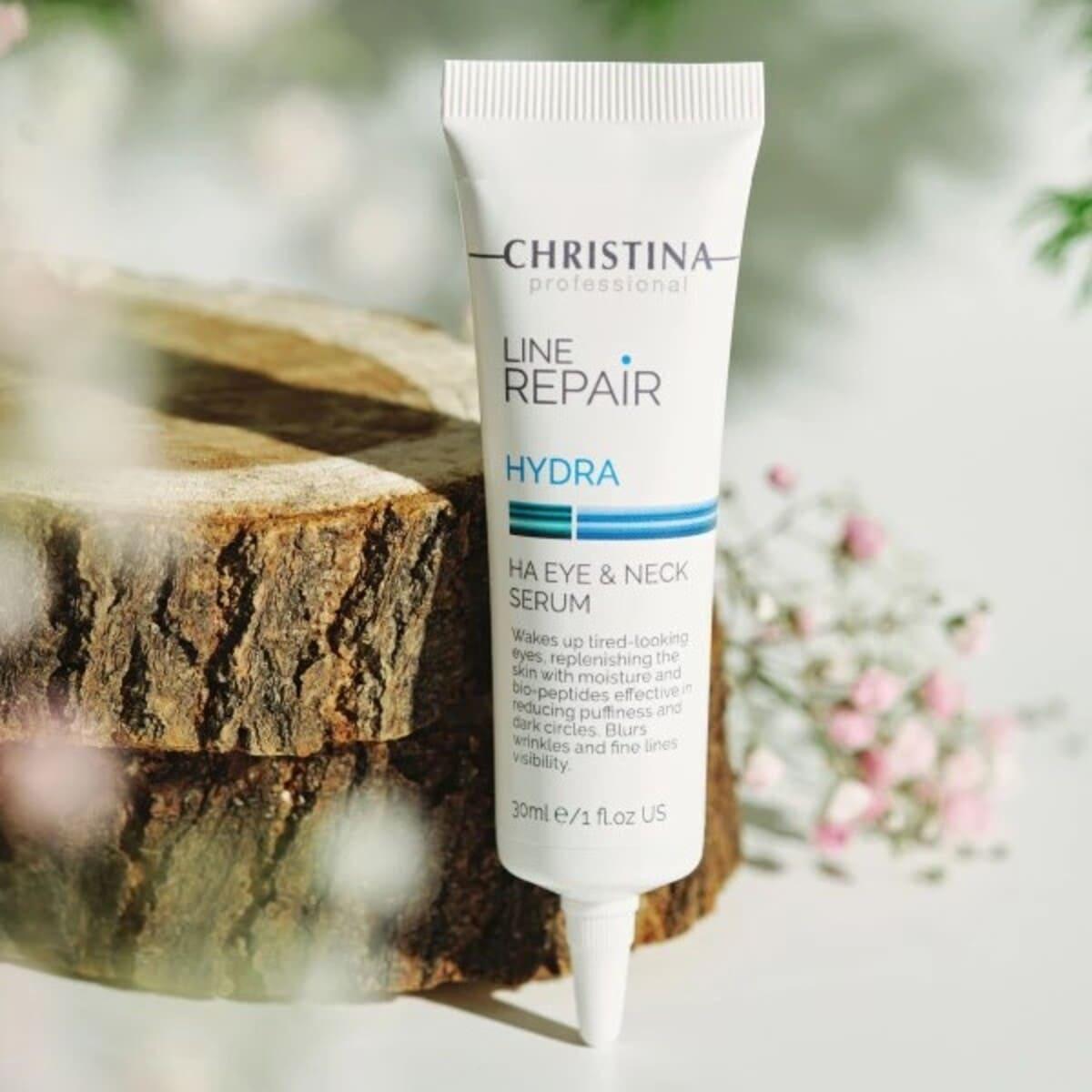 Сироватка для шкіри навколо очей і шиї із ГК Christina Line Repair Hydra HA Eye & Neck Serum, 30 мл