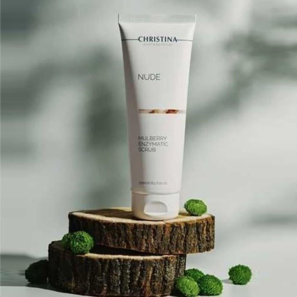 Ензимний скраб із шовковицею для тіла Christina Nude Mulberry Enzymatic Scrub, 250 мл