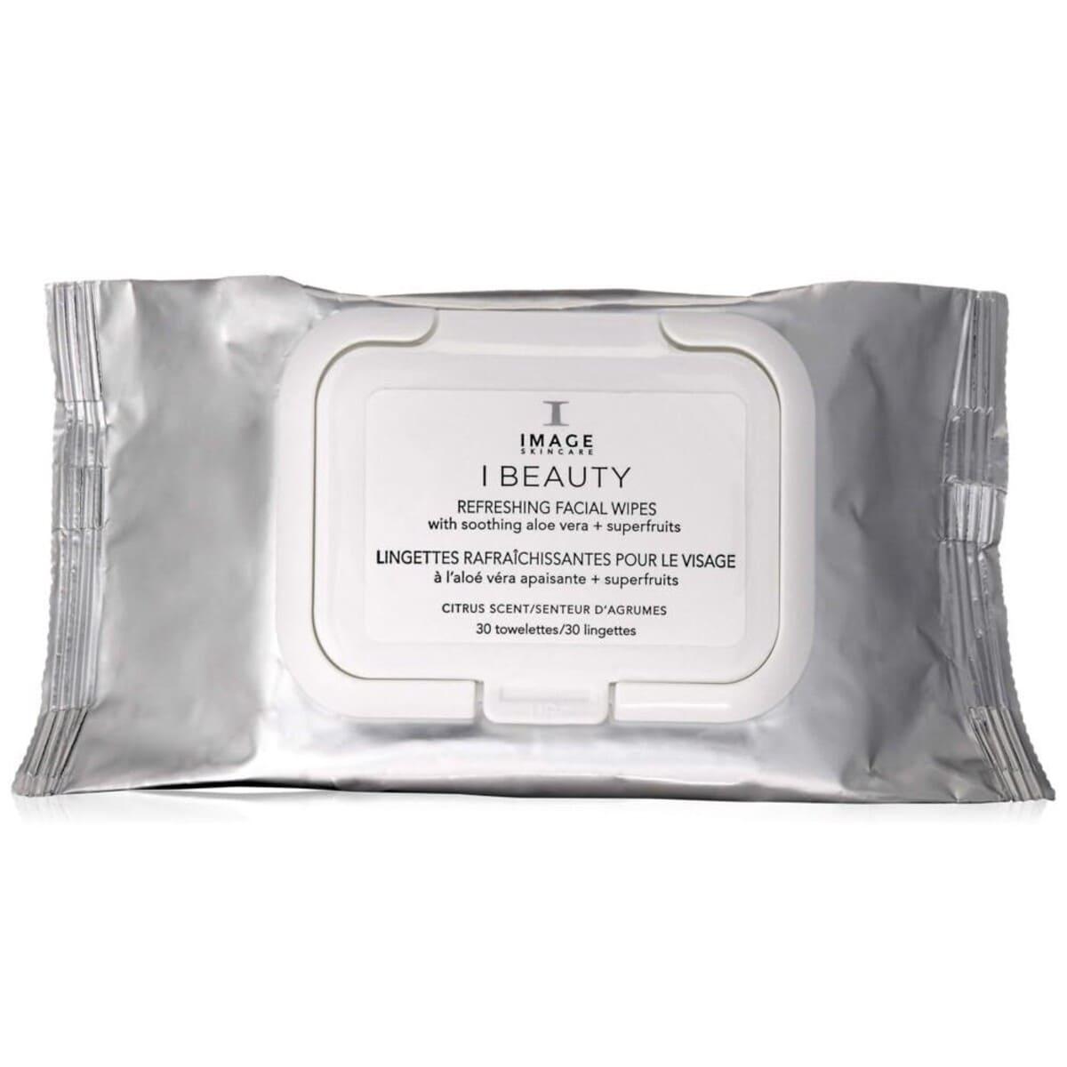 Очищувальні тонізувальні серветки Image Skincare I Beauty Refreshing facial wipes, 30 шт