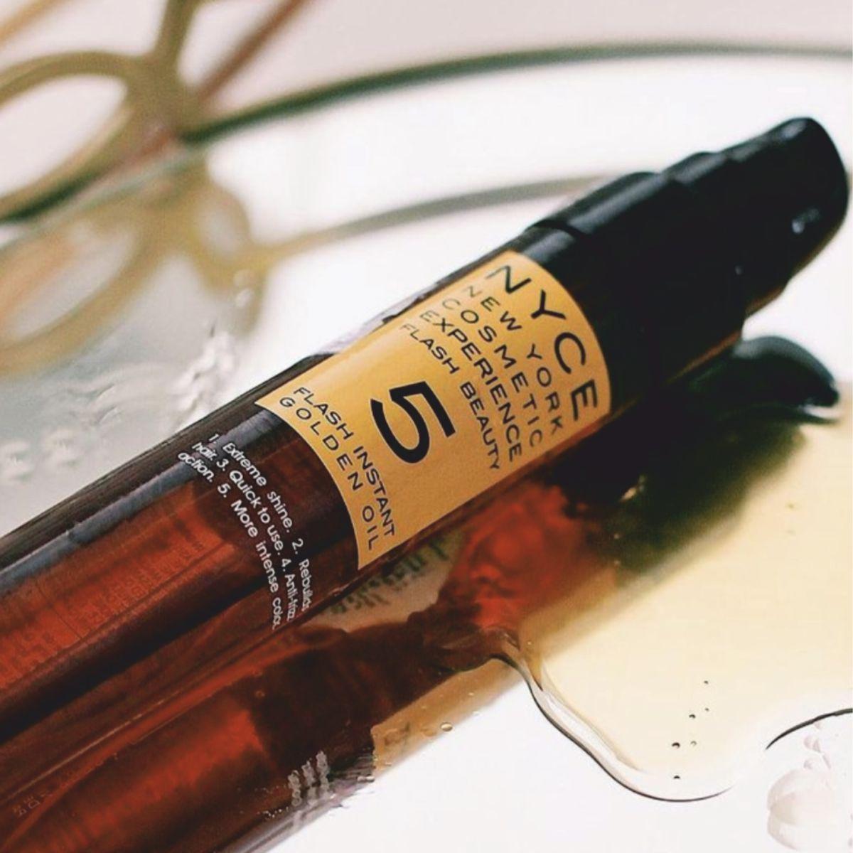Олія для відновлення волосся 5 в 1 NYCE Flash Beauty 5 Flash Instant Golden Oil, 75 мл