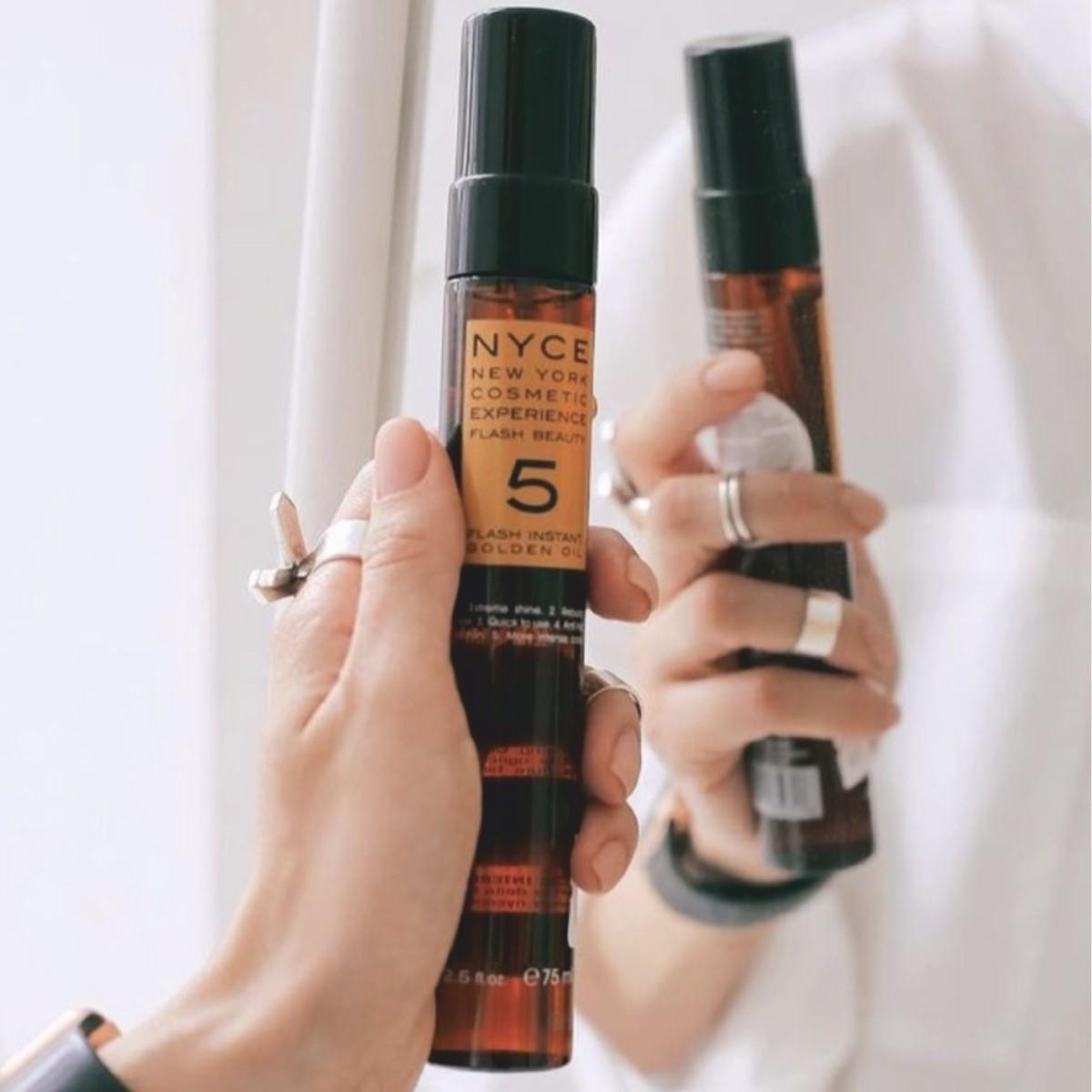 Олія для відновлення волосся 5 в 1 NYCE Flash Beauty 5 Flash Instant Golden Oil, 75 мл