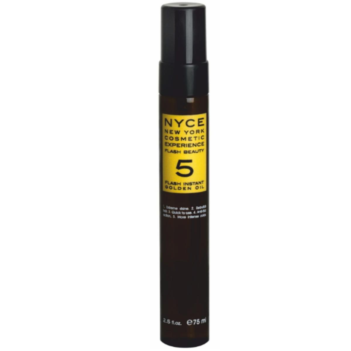 Олія для відновлення волосся 5 в 1 NYCE Flash Beauty 5 Flash Instant Golden Oil, 75 мл