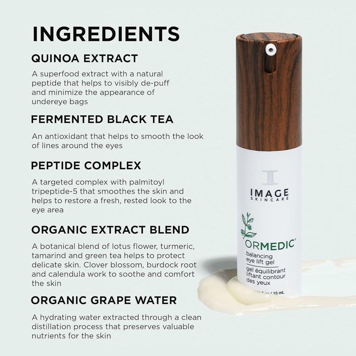 Ліфтинговий крем-гель для повік з ефектом міорелаксації Image Skincare Ormedic Balancing Eye Lift Gel, 15 мл