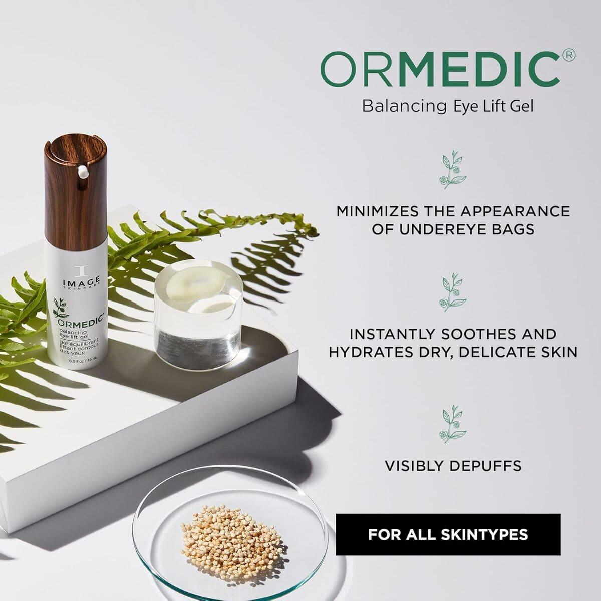 Ліфтинговий крем-гель для повік з ефектом міорелаксації Image Skincare Ormedic Balancing Eye Lift Gel, 15 мл