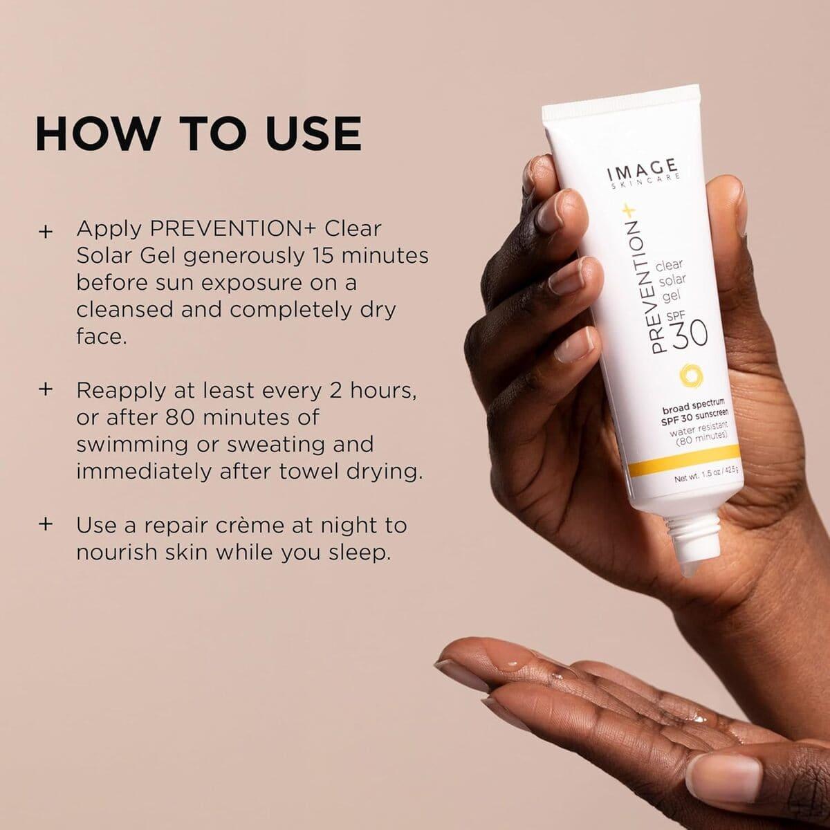 Сонцезахисний гель SPF 30 Image Skincare PREVENTION+® clear solar gel SPF 30, 42,5 г