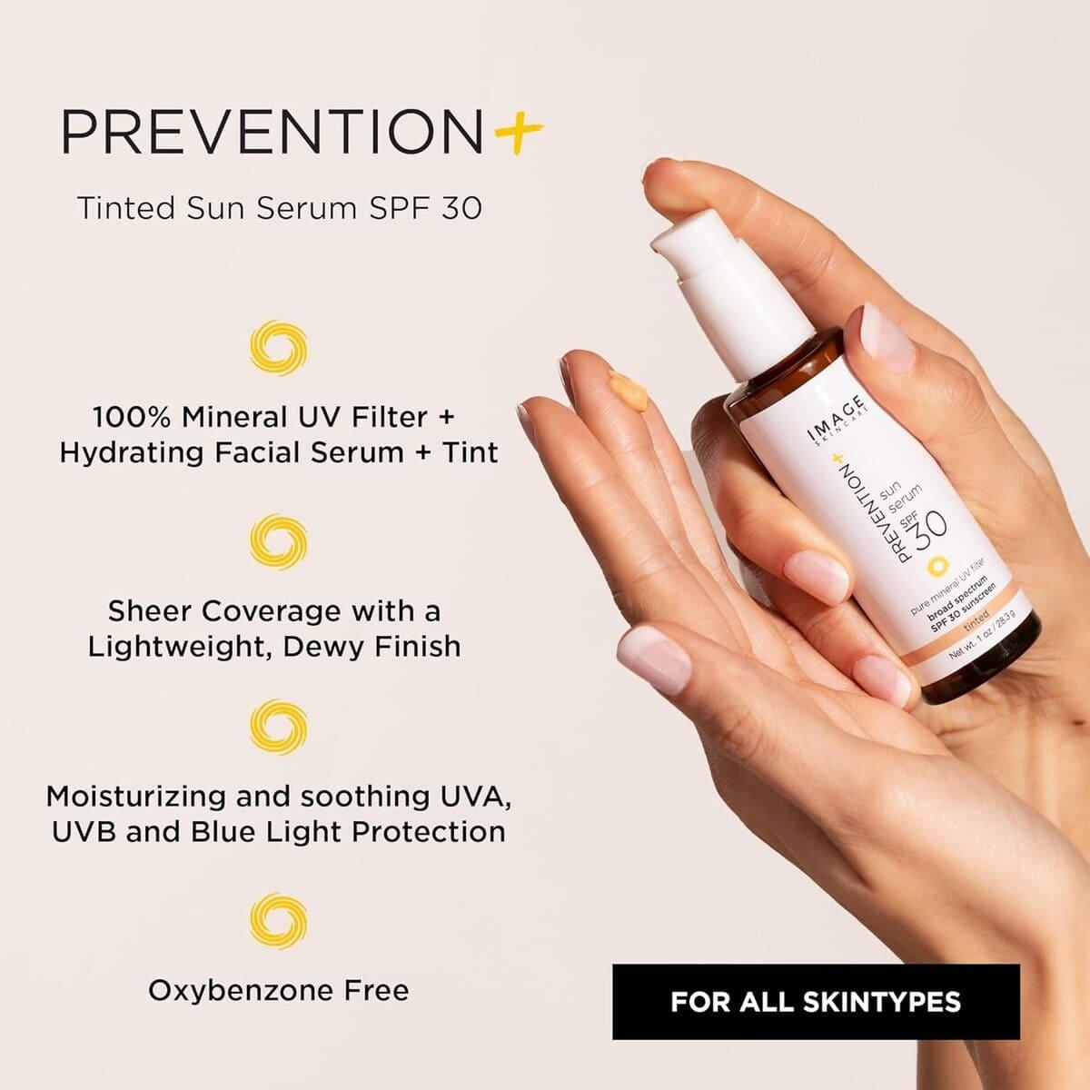Сонцезахисна сироватка SPF 30 з тоном Image Skincare PREVENTION+® sun serum SPF 30 tinted, 28,3 г