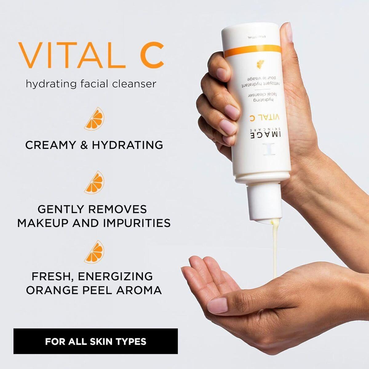 Очищувальне молочко з вітаміном С Image Skincare Vital C Hydrating Facial Cleanser, 177 мл