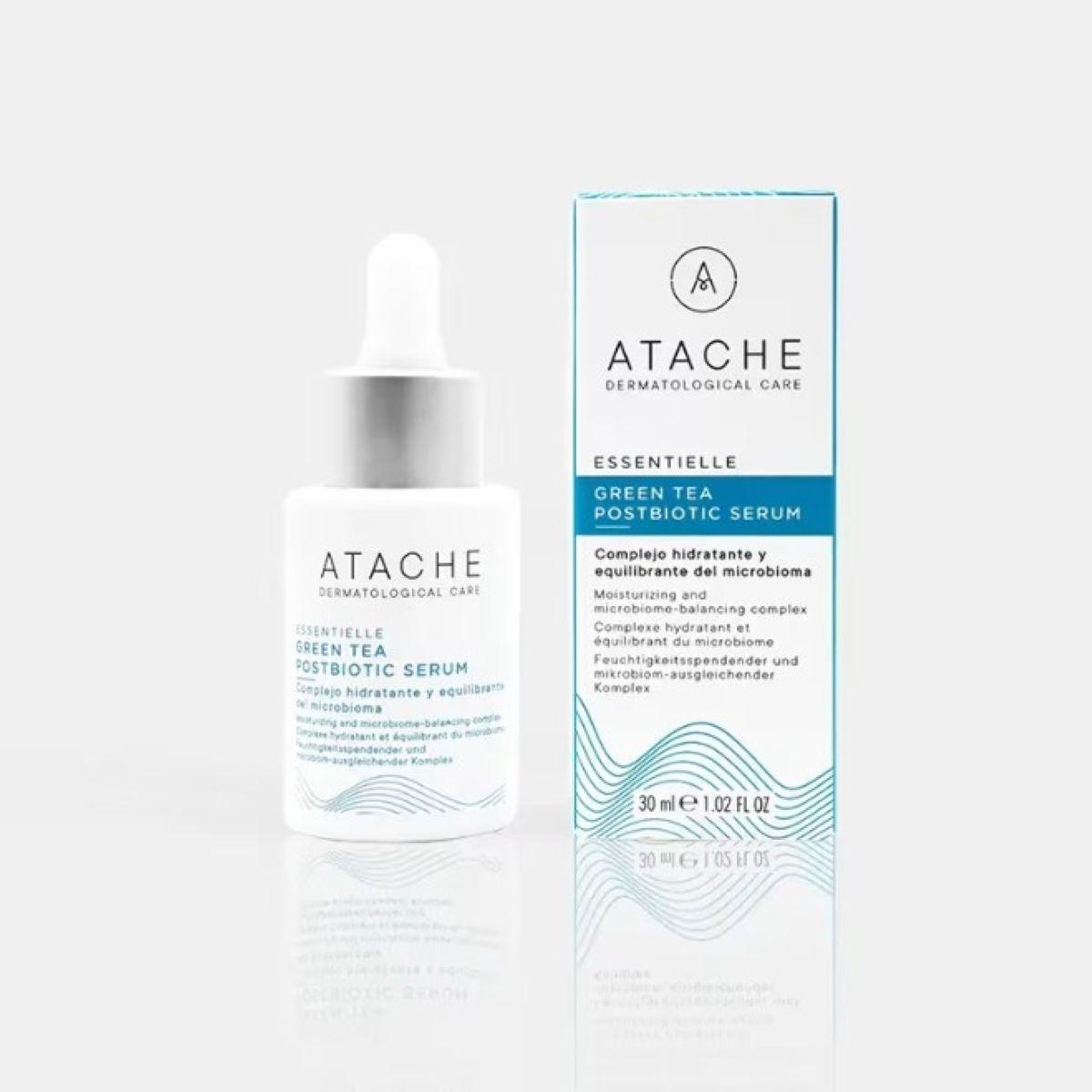 Балансуюча антиоксидантна сироватка з зеленим чаєм та постбіотиками ATACHE Essentielle Green Tea Postbiotic Serum, 30 мл Балансуюча антиоксидантна сироватка з зеленим чаєм та постбіотиками ATACHE Essentielle Green Tea Postbiotic Serum, 30 мл