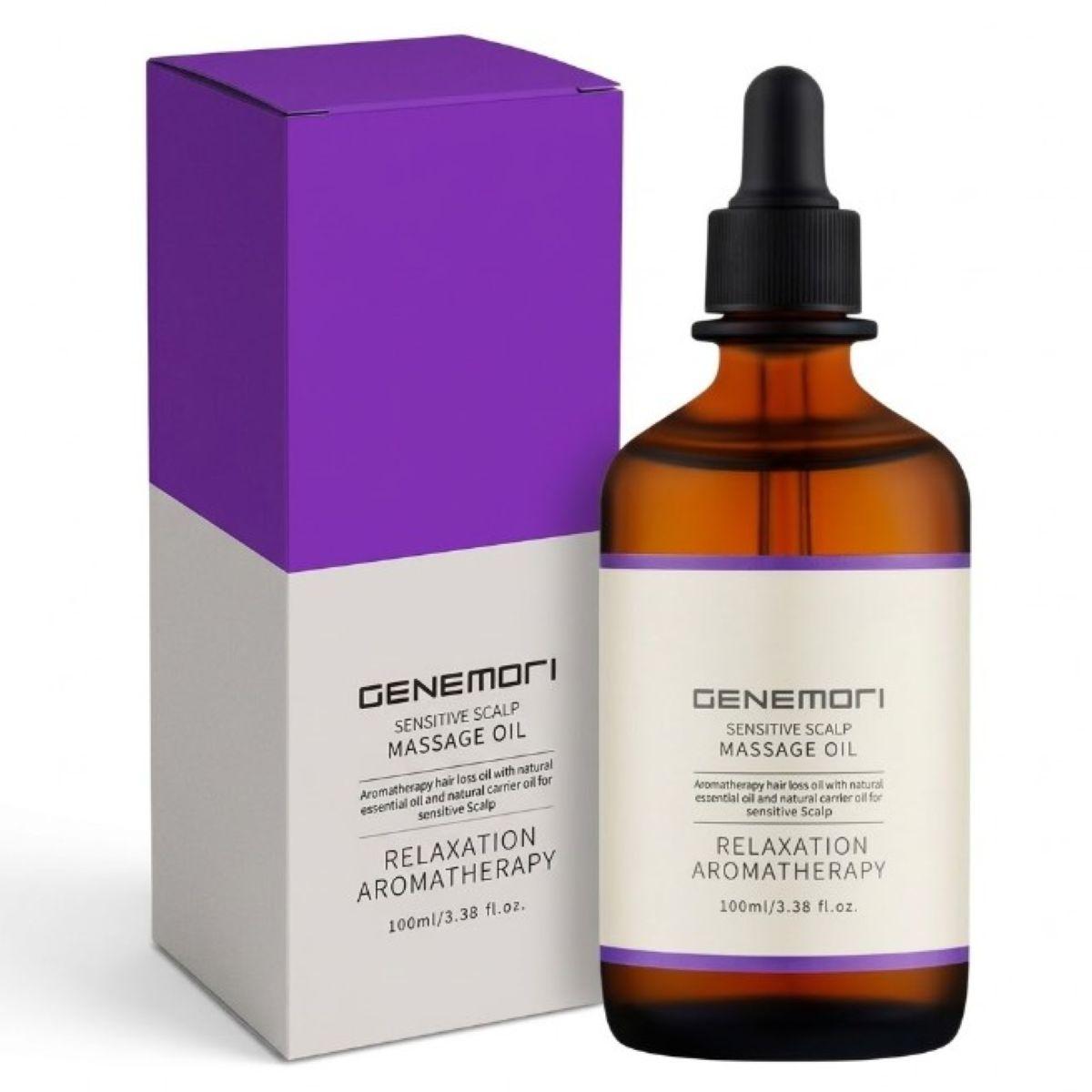 GENEMORI Sensitive Scalp Massage Oil - Релаксаційна аромотерапевтична масажна олія для чутливої шкіри голови, 100 мл GENEMORI Sensitive Scalp Massage Oil - Релаксаційна аромотерапевтична масажна олія для чутливої шкіри голови, 100 мл