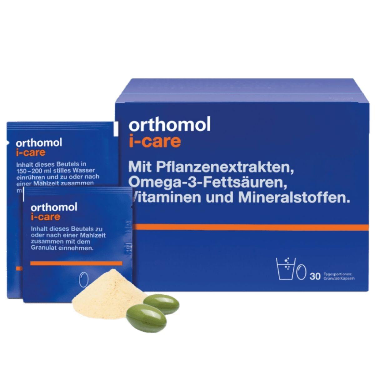 Вітаміни та мінерали гранули та капсули Orthomol I-Care (для профілактики та лікування вірусних та інфекційних захворювань), 30 днів Вітаміни та мінерали гранули та капсули Orthomol I-Care (для профілактики та лікування вірусних та інфекційних захворювань), 30 днів